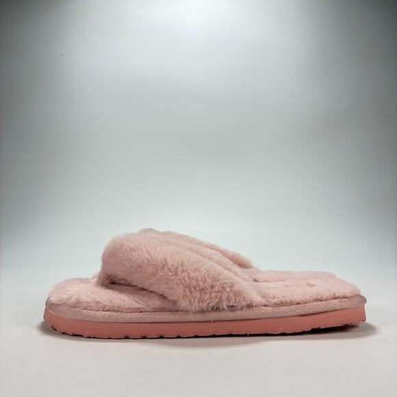 Puma Fluff Flip BX Pink Lightweight Flip Flop Faux Fur Slippers Women's Size 5 - Picture 4 of 8